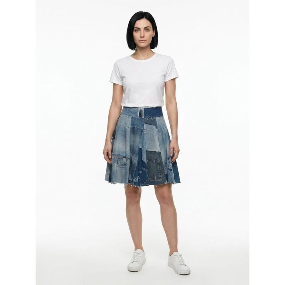 Dolce & Gabbana Multicolor Denim Women's Skirt